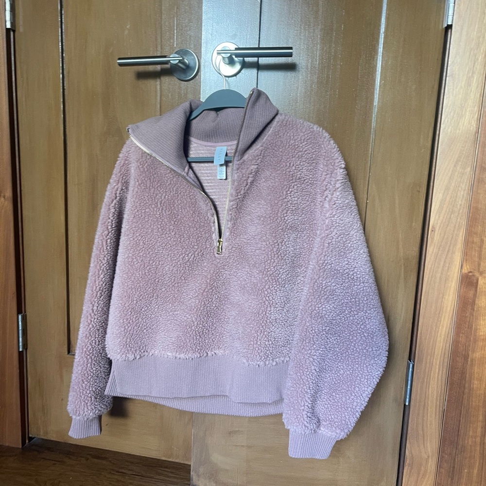 Varley Cropped Sweater Pink